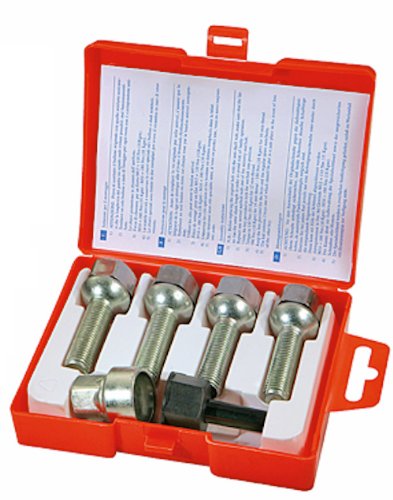 1-G SB 1CH.SP Steel Bull Wheel Locks for Cars - Anti-Theft Lug Nut Set with 4 Bolts & 1 Key - Secure Your Vehicle Wheels for Parking & Long Trips