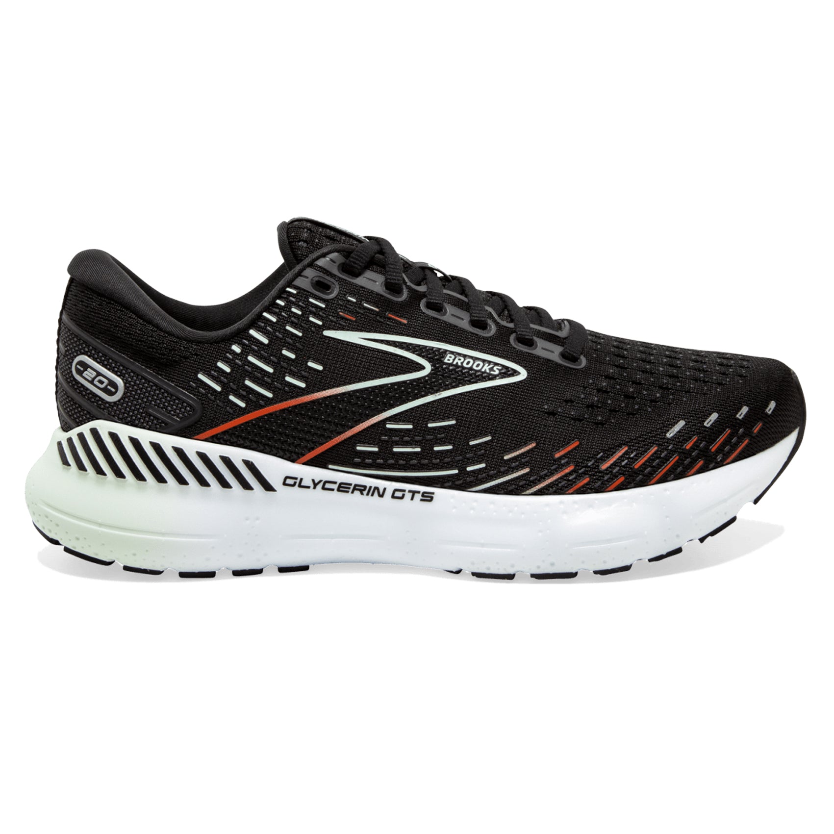 Brooks Glycerin GTS 20 Women's Running Shoes - Cushioned Support for Long Distance & Marathon Training - Perfect for Road Running, Gym Workouts & Daily Wear