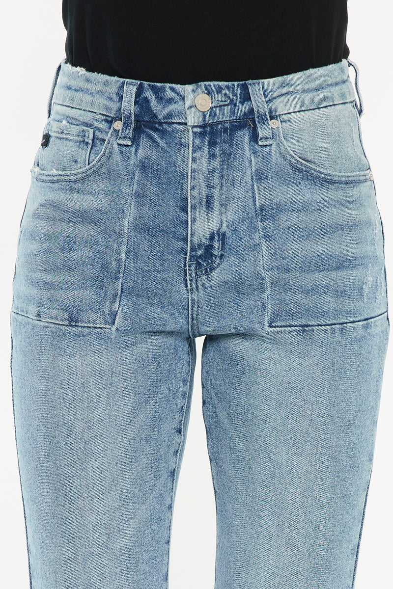 Hawthorne High Rise Flare Jeans for Women - Petite Fit, Comfortable Stretch Denim Pants for Casual Wear & Everyday Outfits