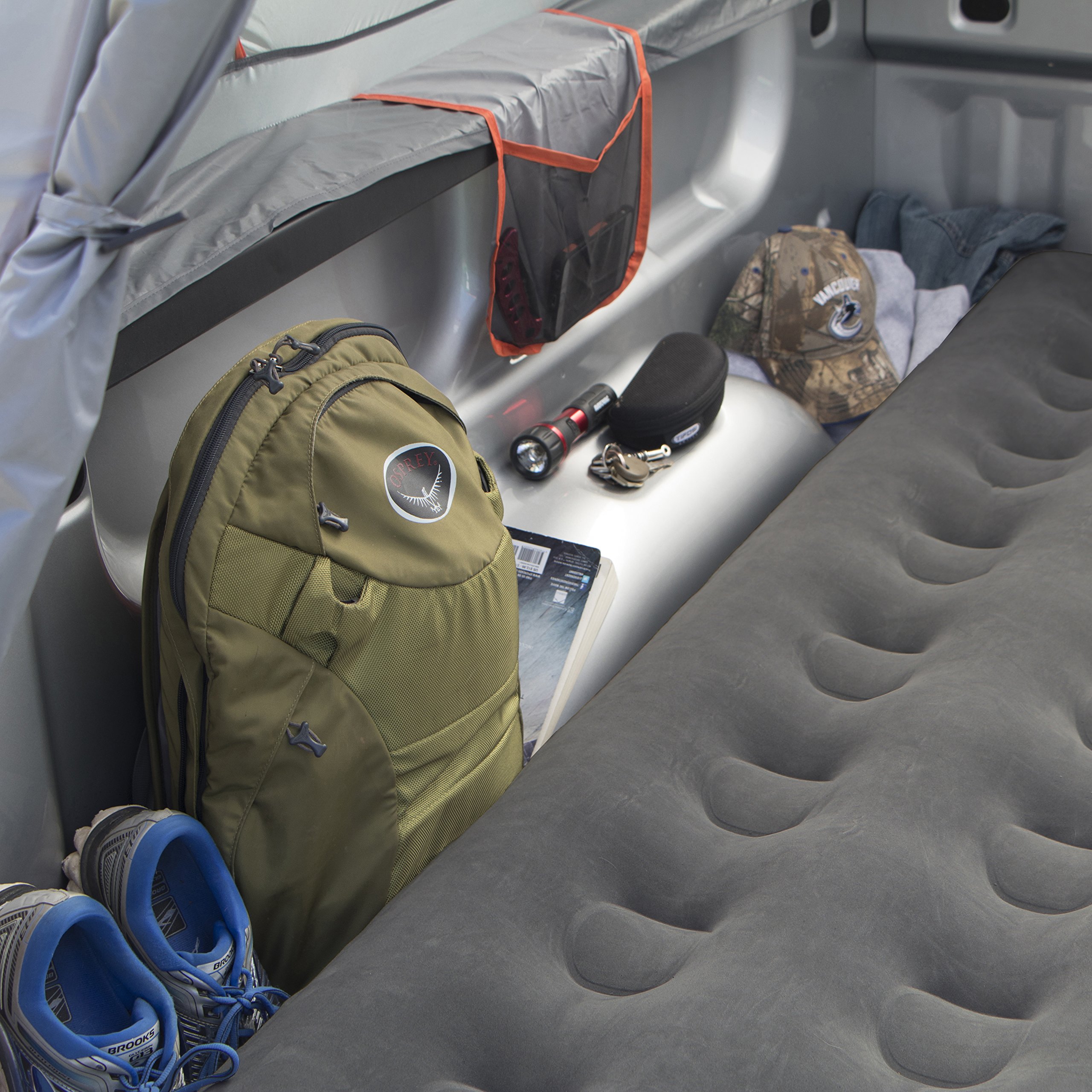 Rightline Gear Truck Bed Air Mattress with Built-In Pump - Inflatable Sleeping Pad for Camping, Road Trips & Outdoor Adventures