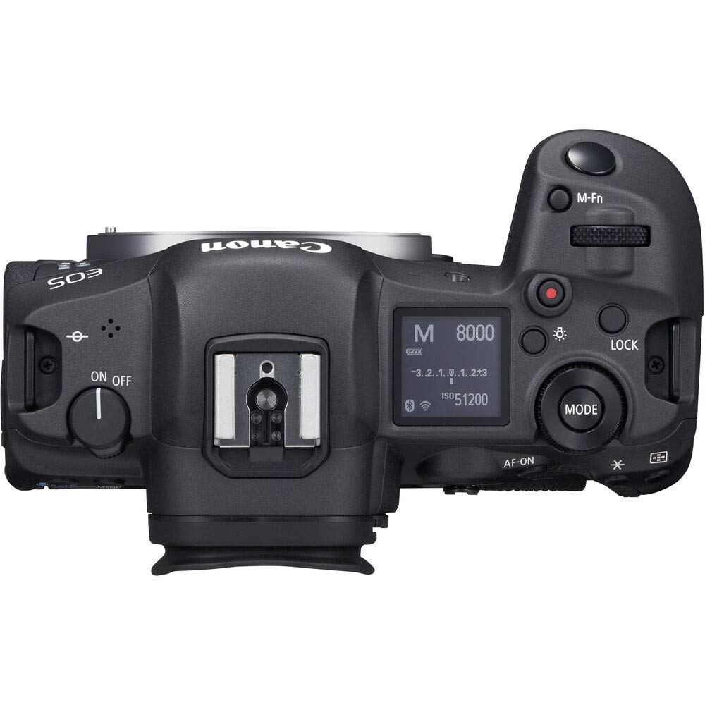 Canon EOS R5 Mirrorless Digital Camera with 24-105mm f/4L Lens Kit - 45MP Full Frame, 8K Video, 4K Monitor, Pro Audio Bundle, 128GB Memory, Tripod & Corel Software (Renewed) - Perfect for Professional Photography, Videography & Content Creation