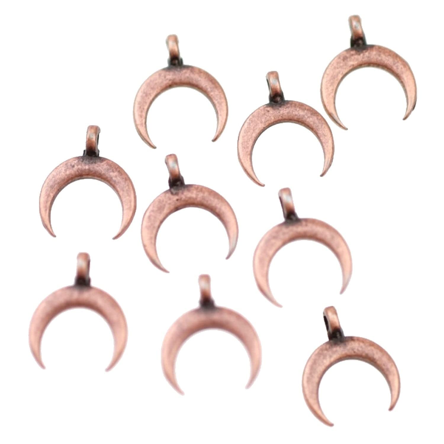 20Pcs Crescent Moon Charms for Jewelry Making - DIY Craft Supplies - Perfect for Necklaces, Bracelets, and Earrings