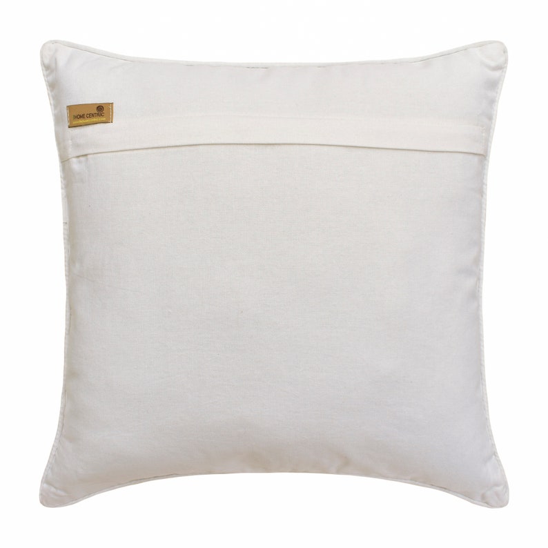 Bella Vita Blue Cotton Decorative Euro Sham Pillow Cover - 18x18 Inches Luxury Bedding for Home Decor, Master Bedroom & Guest Room Styling