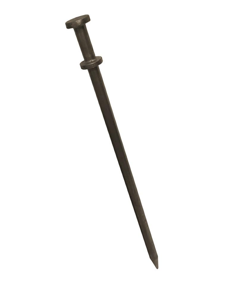 Double Head Heavy Duty Steel Tent Stakes - 3/4 x 30 Inch Ground Anchors for Commercial Inflatables, Party Tents & Camping Shelters (10-Pack) - Perfect for Outdoor Events, Beach Weddings and RV Camping