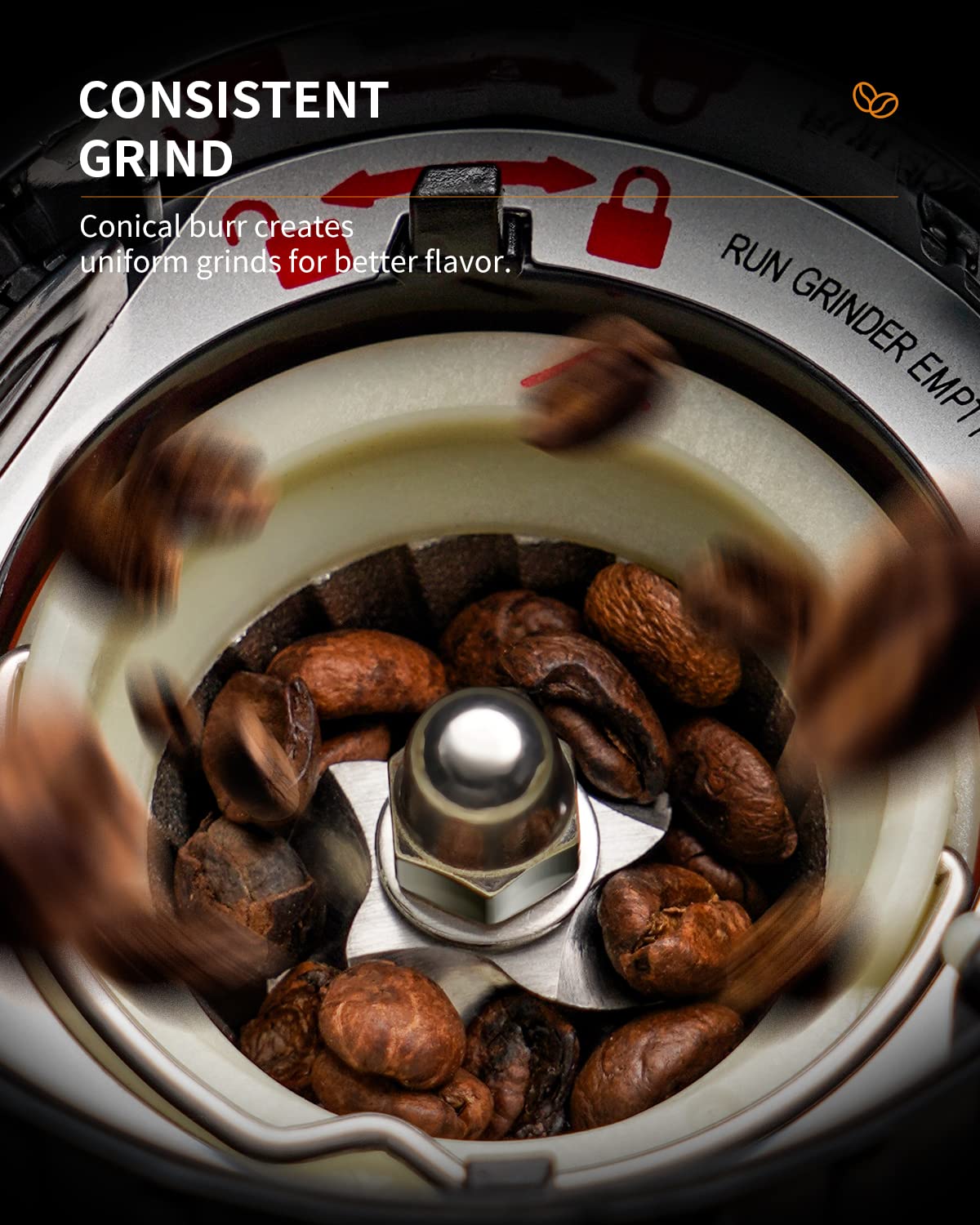 SHARDOR Professional Conical Burr Coffee Grinder - 48 Precise Grind Settings for Espresso, Drip Coffee & French Press | Upgraded Anti-Static Stainless Steel Coffee Bean Grinder with Digital Timer | Perfect for Home Baristas & Coffee Enthusiasts