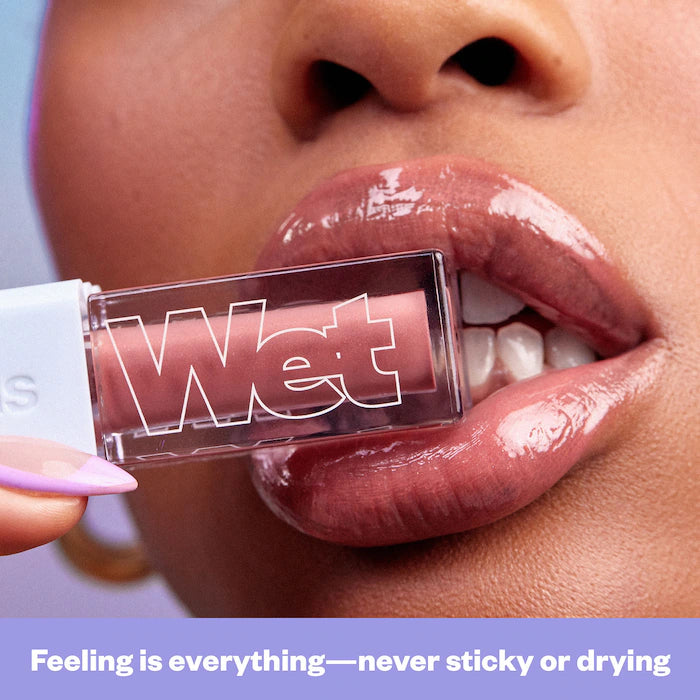 Kosas Gloss Voluminizador Wet Lip Oil - Plumping Peptide Lip Treatment for Fuller Lips | Hydrating & Shiny Lip Gloss for Day & Night Wear