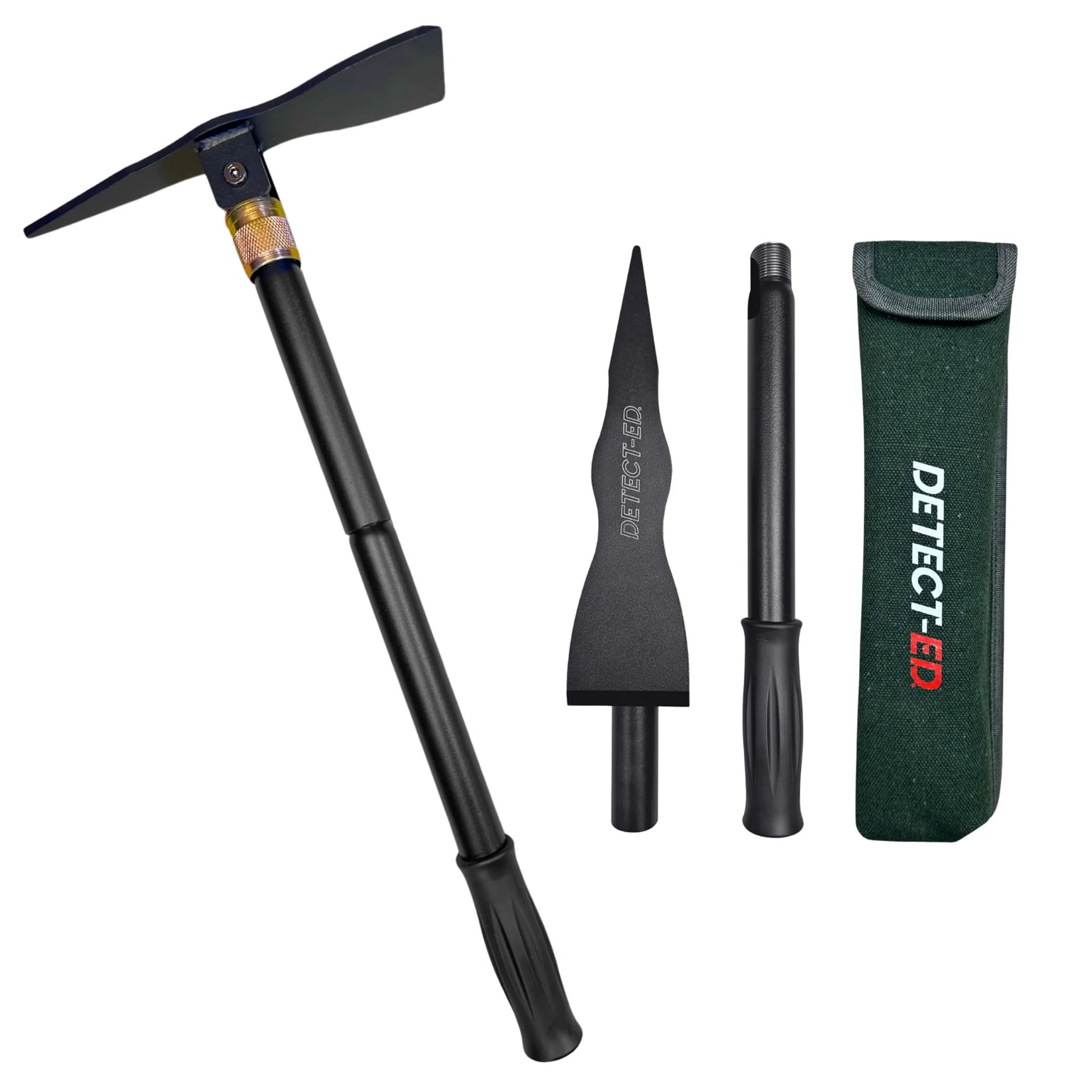 Detect Ed Stealth Prospecting Pick - Professional Metal Detector Accessory for Gold Mining & Treasure Hunting - Perfect for Outdoor Adventures & Beach Metal Detecting