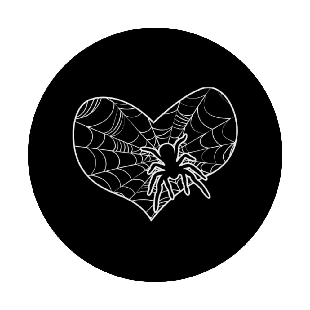 Spider Web Cobweb Tarantula PopSockets Grip - Halloween Phone Grip for iPhone & Android - Perfect for Horror Fans & Halloween Decorations