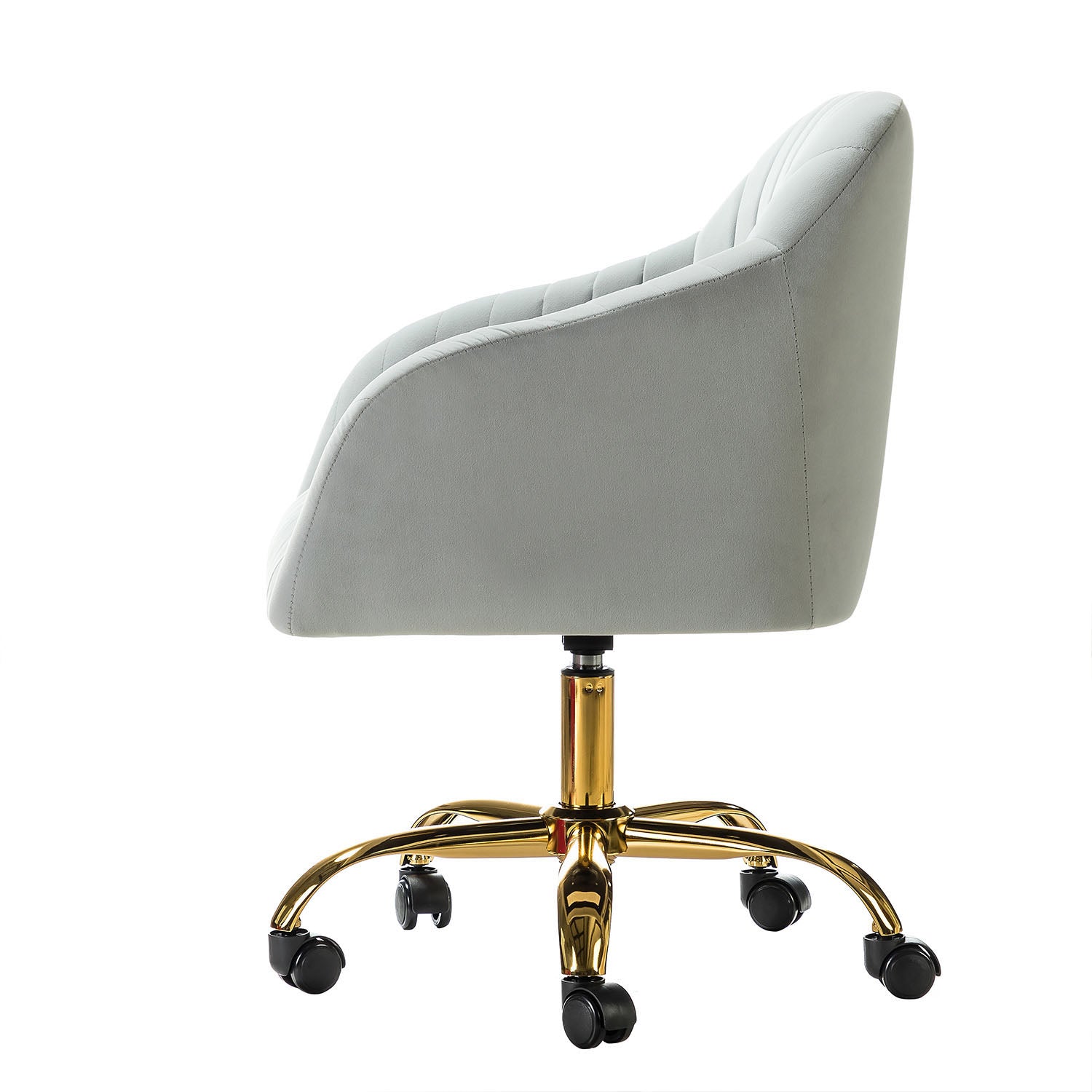 Luxury Velvet Office Chair - Ergonomic Desk Chair with Adjustable Height for Home & Workspace - Perfect for Remote Work, Gaming & Study