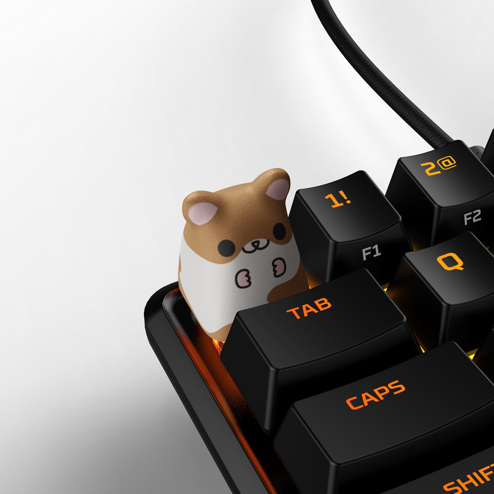 HX3D Custom Keycap - Cute Hamster Design for Mechanical Keyboards | Perfect for Gaming, Typing & Custom Keyboard Builds