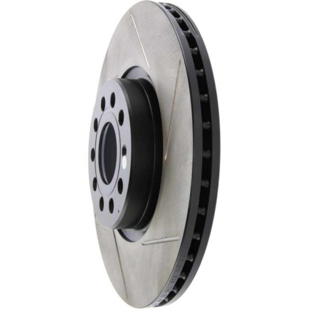 StopTech Slotted Brake Rotors Kit for 2008-2009 Audi TT - Front Driver Side (Part# 126.33098SL) | High-Performance Braking for Street & Track Use