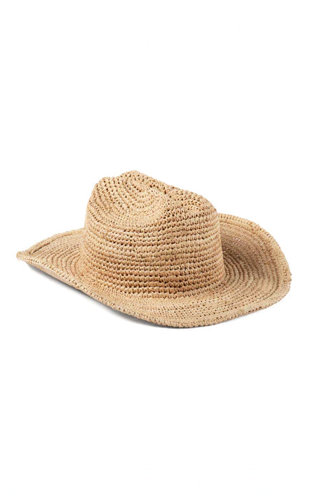 Lack of Color Natural Raffia Cowboy Hat for Women - Summer Beach Hat, Boho Festival Accessory, Outdoor Sun Protection