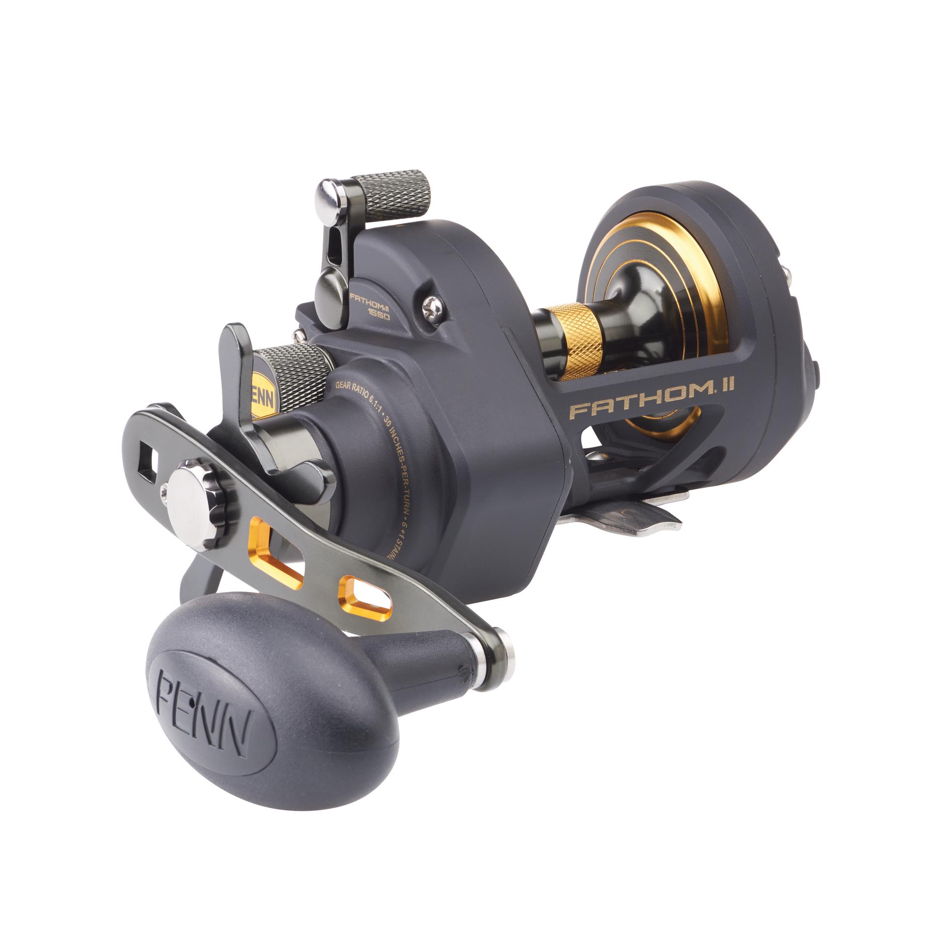 PENN Fathom™ II Star Drag Conventional Fishing Reel - Saltwater & Freshwater Fishing Gear for Offshore, Surf, and Boat Anglers