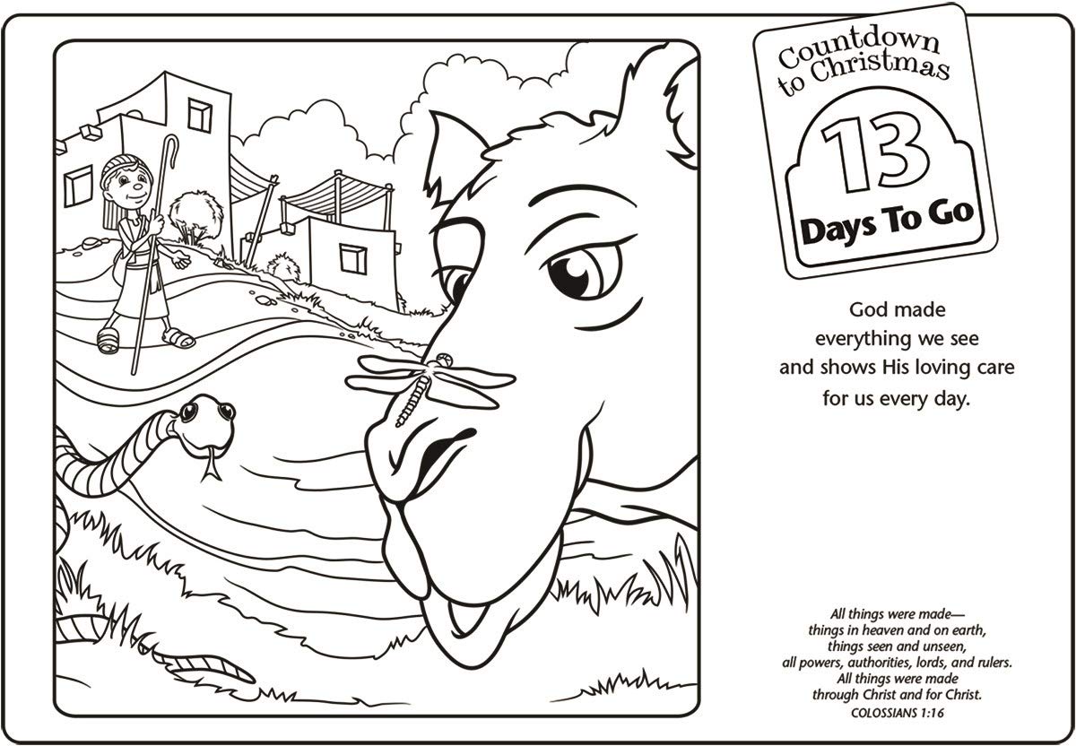 DaySpring The Shepherd on The Search Christmas Coloring Placemats - Set of 25 Large Blue Holiday Activity Pages for Kids | Perfect for Family Christmas Countdown, Sunday School & Winter Party Activities
