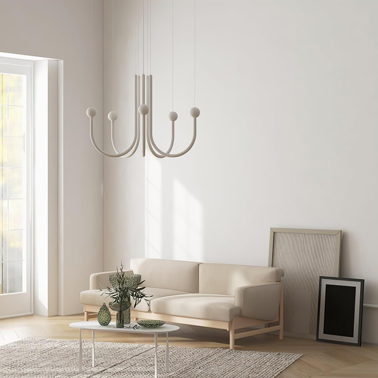 Modern Chord Point Pendant Light - Adjustable Hanging Ceiling Lamp for Kitchen Island, Dining Room & Bedroom Lighting - Industrial Style Fixture with Vintage Edison Bulb Compatibility
