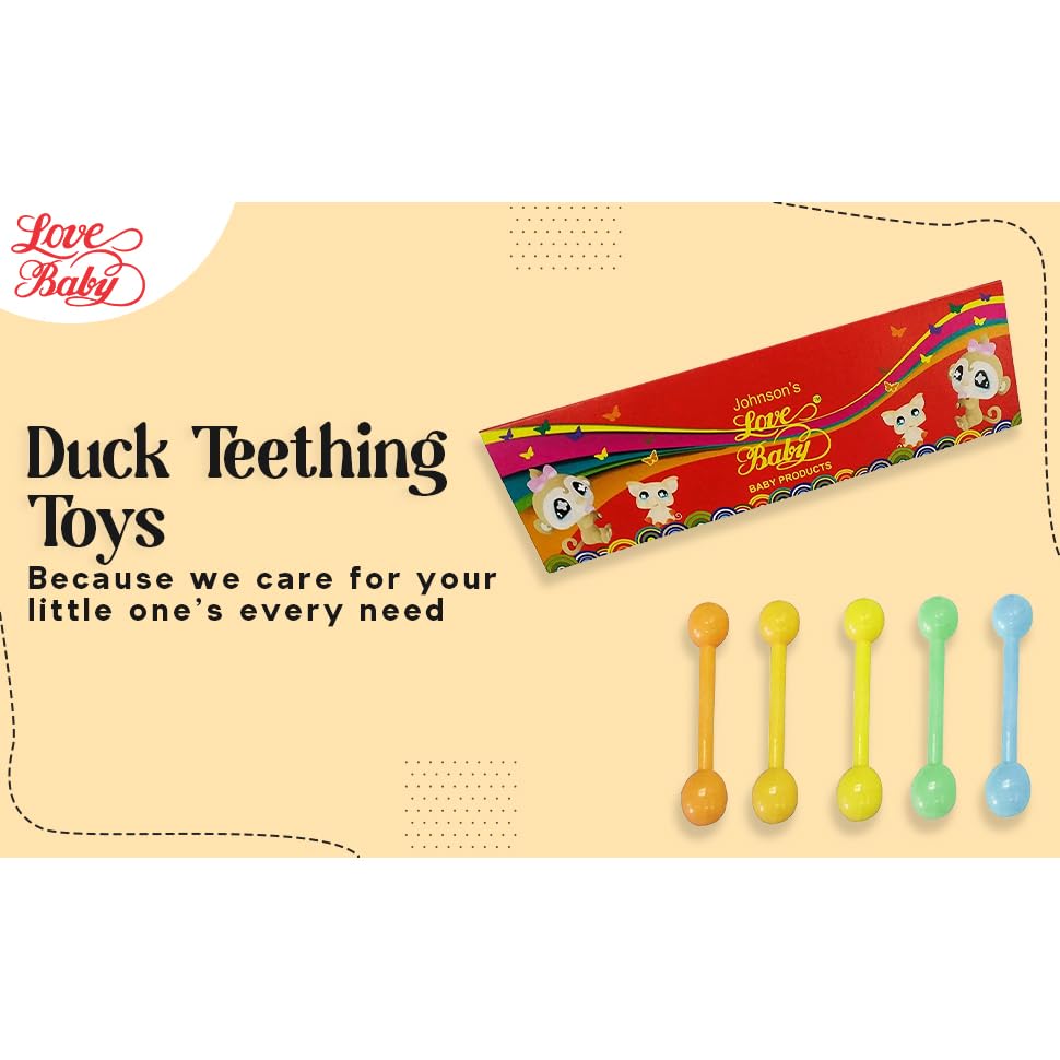Organic Baby Teething Toys Set of 5 - Natural BPA-Free Infant Teethers for Soothing Sore Gums | Perfect for Newborns & Toddlers During Teething, Travel & Playtime