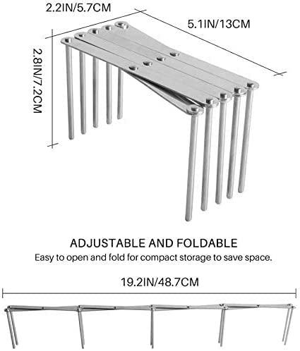 Hovico 2-Pack Adjustable Pot Lid Holder Organizer - Space Saving Kitchen Cabinet & Pantry Storage Rack for Pans and Pot Lids - Perfect for Small Kitchens and Organized Cooking Spaces