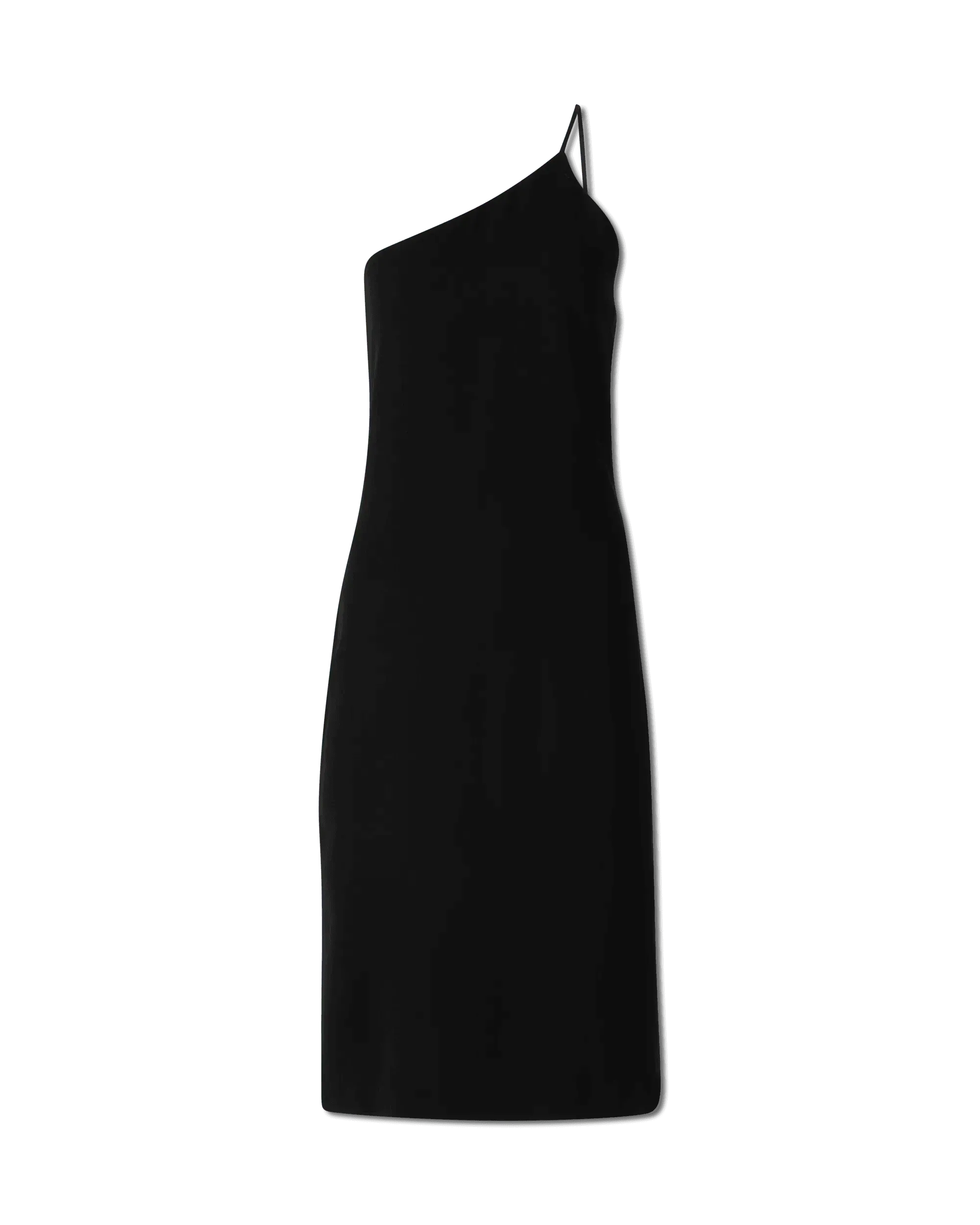 Elegant One Shoulder Crepe Dress for Women - Flowy Party & Evening Gown - Perfect for Weddings, Cocktail Parties & Date Nights