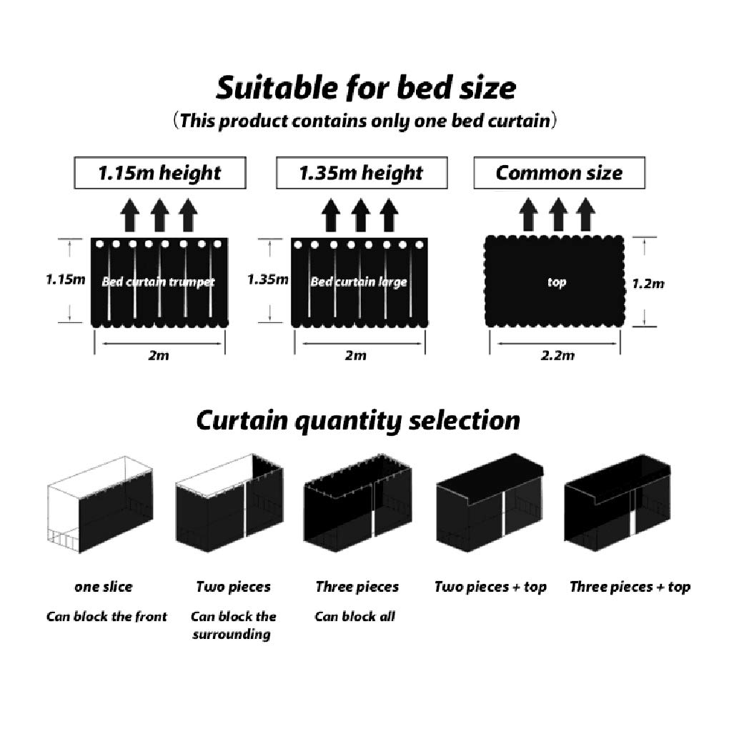 GREUS Single Bed Canopy Tent - Blackout Privacy Curtain for Dormitory & Home Decor, Breathable Dust-Proof Bedding Net (Ideal for College Dorms, Bedrooms & Nap Time)