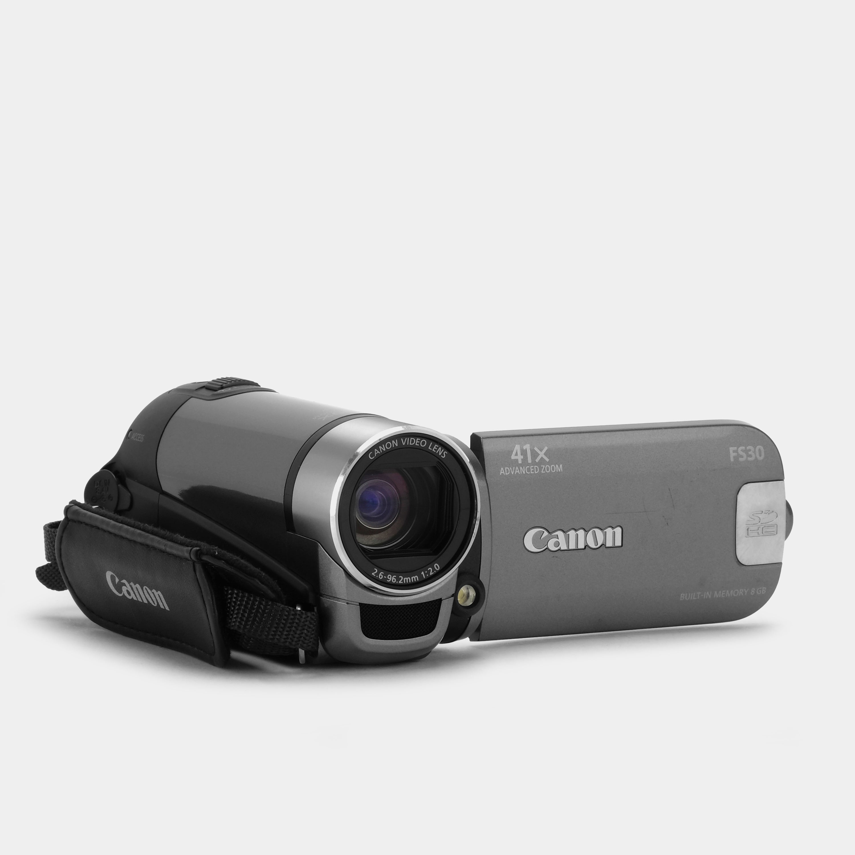 Canon FS30 Digital Video Camcorder - Full HD 1080p Camcorder with 57x Advanced Zoom, Image Stabilization & 32GB Internal Memory - Perfect for Vlogging, Travel Videos & Family Events Recording