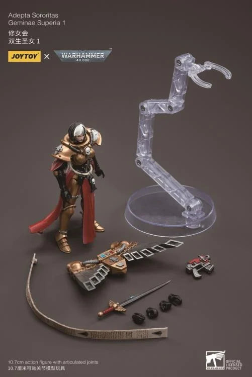 JOYTOY Warhammer 40k Adepta Sororitas Geminae Superia Action Figure - Collectible Miniature for Tabletop Gaming & Display