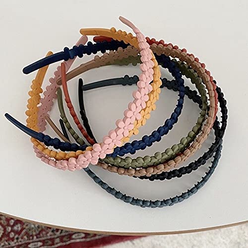 APSAMBR Elastic Hair Bands Set of 6 - Wavy Hair Comb Headbands with Teeth for Shine & Hold - Black & Brown Hair Accessories for Women & Girls - Perfect for Styling, Workouts, and Everyday Wear