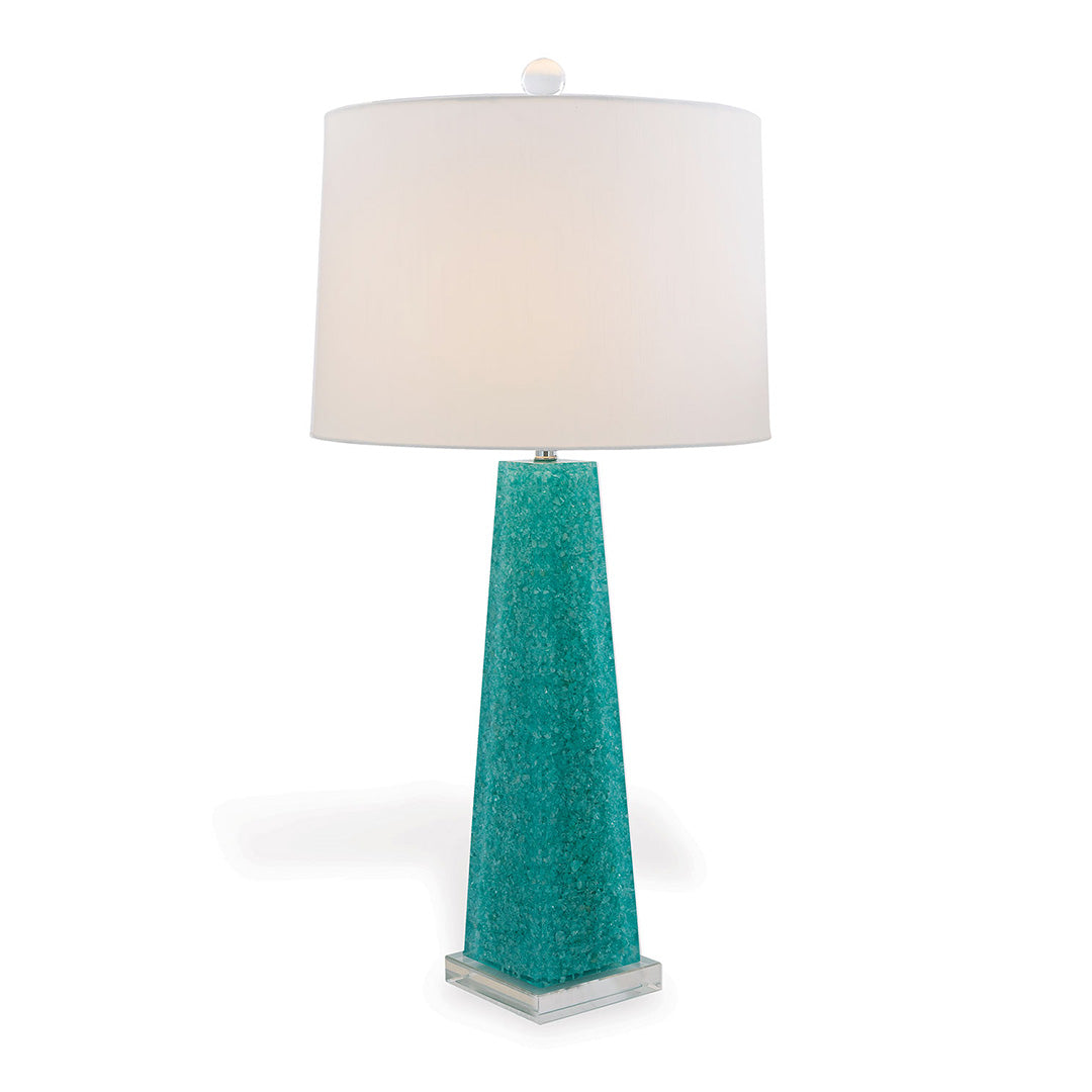 Stoneridge Turquoise Table Lamp - Handmade Ceramic Nightstand Light for Bedroom, Living Room, Office Decor - Southwestern Style Home Lighting Accent