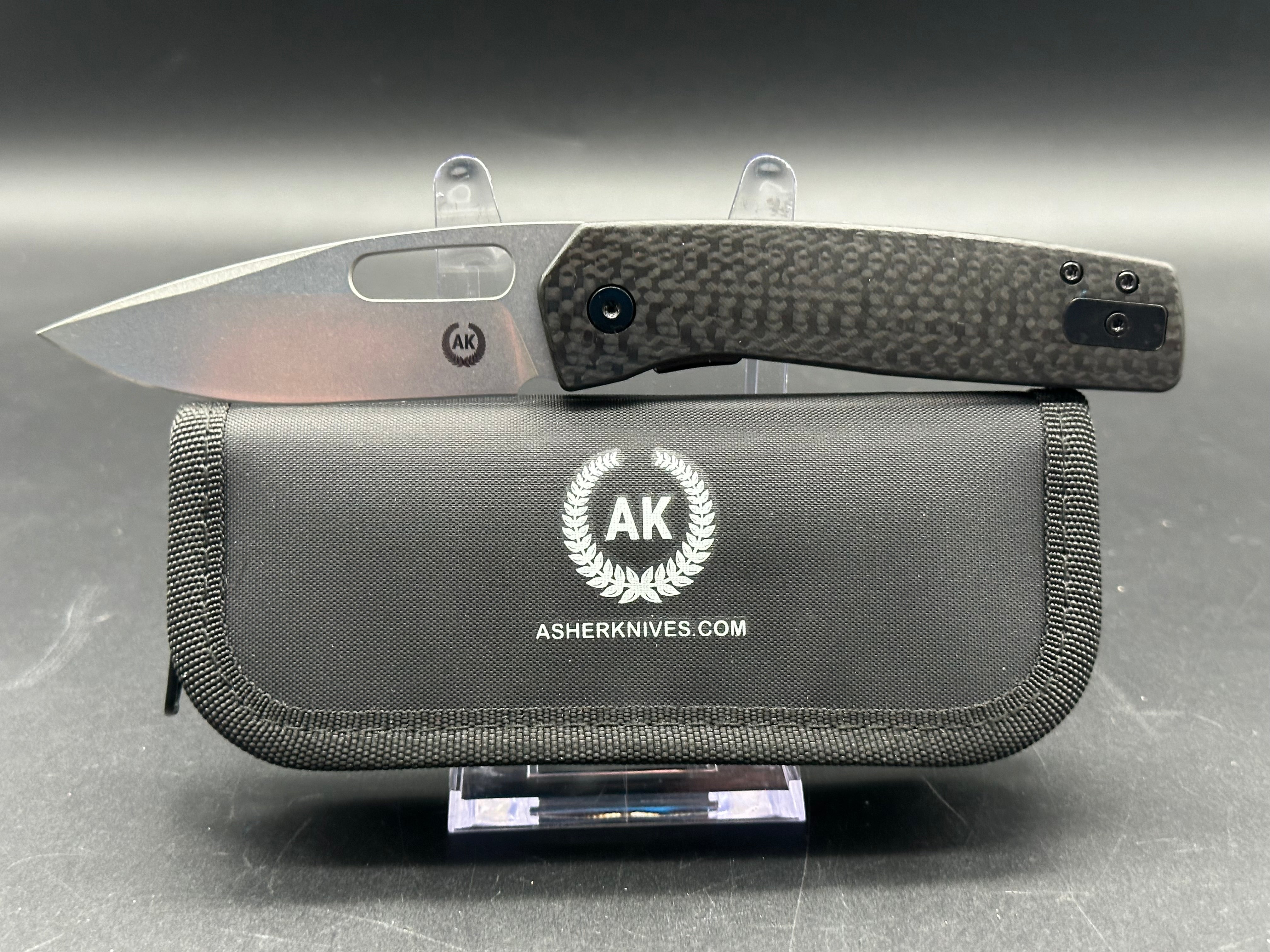 Asher Spiro CF Folding Knife - 3.2