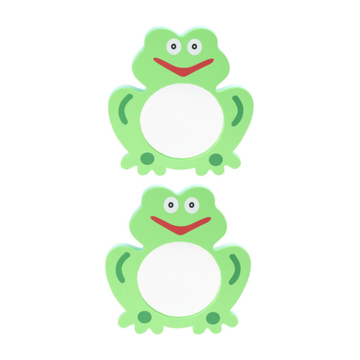 2 Pack Frog Bath Mirror Toys - Fun Travel Bathtub Toys for Kids, Portable Bath Time Fun with Eva Green Design | Perfect for Baby Showers, Toddler Bath Time & Travel Accessories