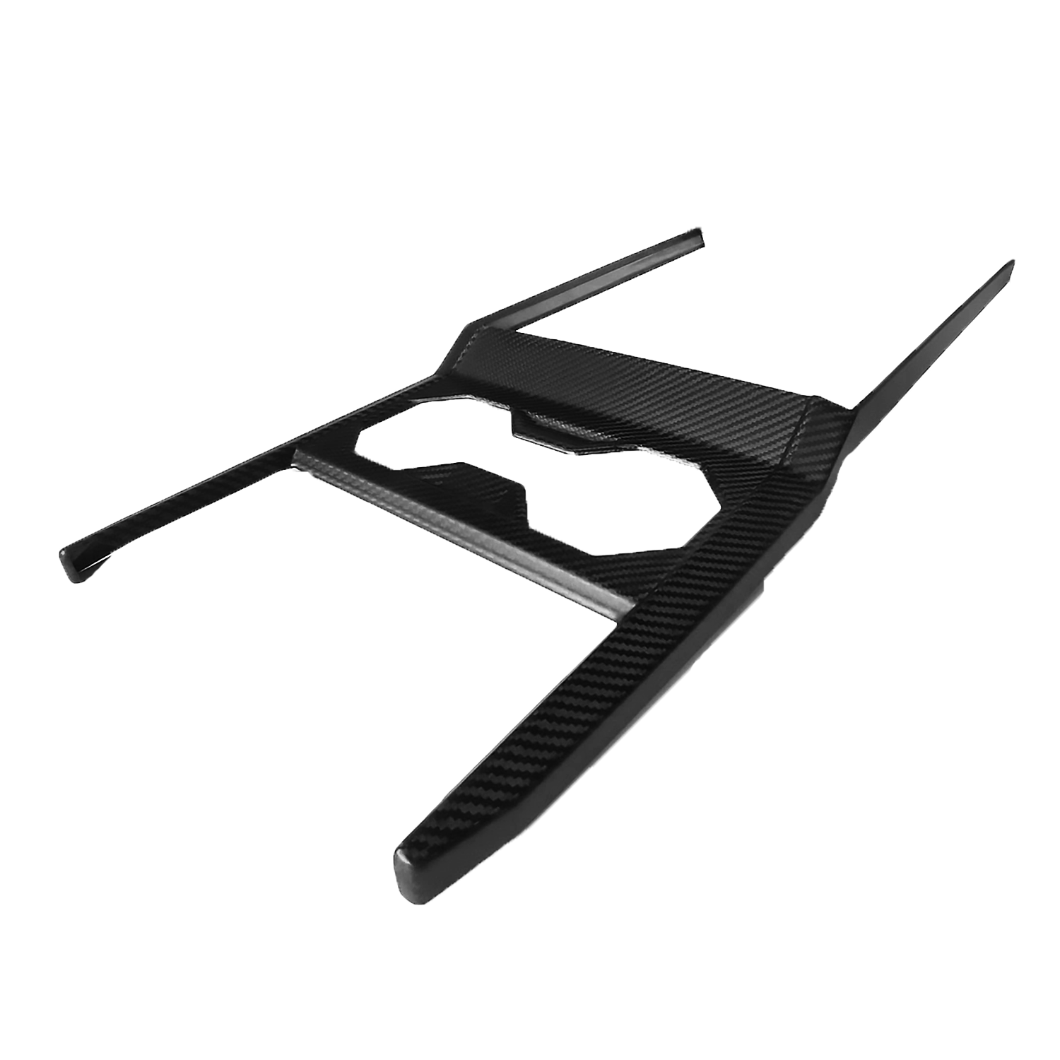 Premium Real Carbon Fiber Cybertruck Center Console & Cup Holder Frame - Durable & Stylish Interior Upgrade for Tesla Cybertruck Owners (Perfect for Road Trips & Daily Commutes)