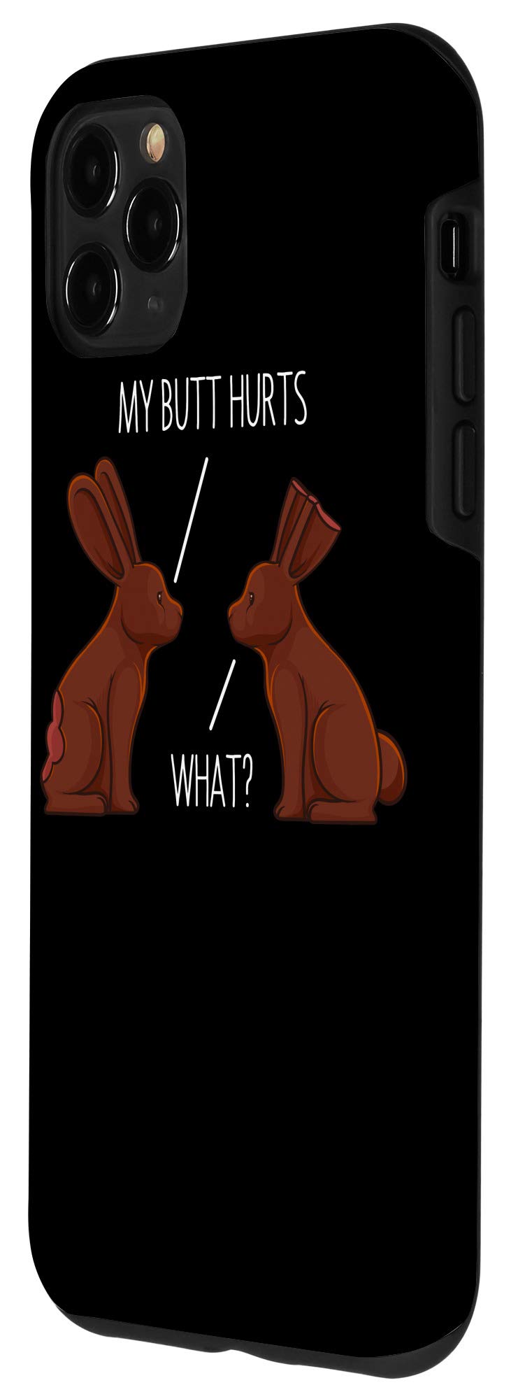 iPhone 11 Pro Max Case - Cute Chocolate Bunny Rabbit Easter Design Shockproof Cover for Men Women Kids - Perfect for Easter Gifts, Spring Celebrations & Daily Protection