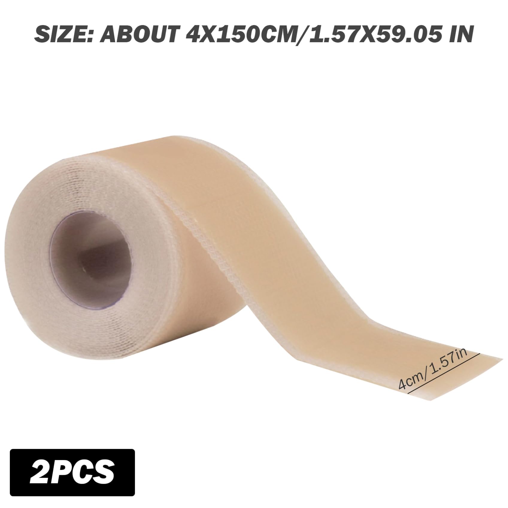 2 Rolls Silicone Scar Sheets for Scars - 1.6x59.1 Inch Flexible & Breathable Surgical Scar Tape - Promotes Wound Healing & Reduces Scar Appearance - Perfect for Post-Surgery, C-Section, Burns & Acne Scars - Medical Grade Silicone Scar Removal Strips for Outdoor Activities & Daily Use
