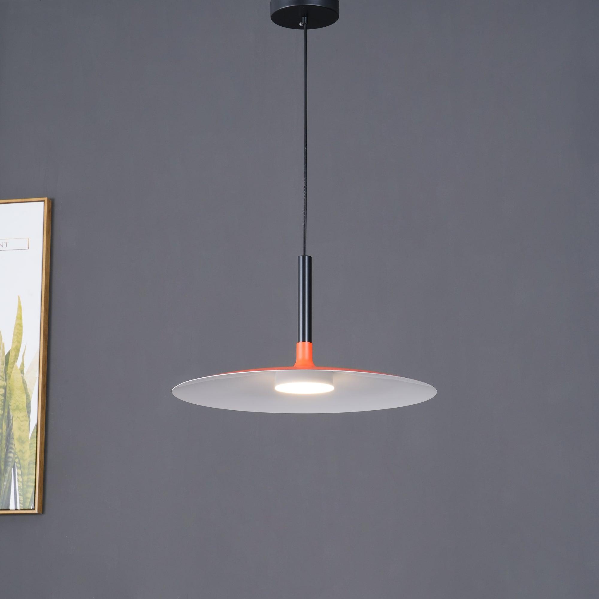 Aplomb Modern Metal Pendant Light - Industrial Style Ceiling Hanging Lamp for Kitchen Island, Dining Room & Bedroom Lighting