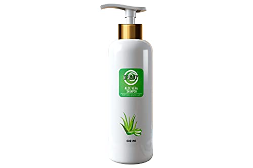 SPUNKY Replenishing Shampoo with Olive Oil & Camellia Oil – Dye-Free, Paraben-Free, 24H Frizz Control – Aloe Vera Shampoo (500ml) for Dry, Damaged Hair – Perfect for Daily Hydration & Smoothing