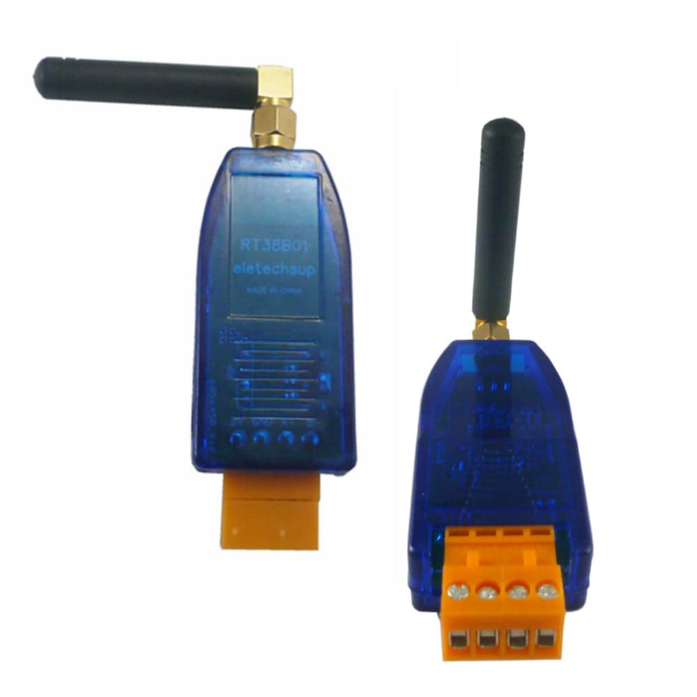 TsoLay 2Pcs RS485 Wireless Transceiver Module - 20DBM 433Mhz Long Range Transmitter and Receiver Kit for VHF/UHF Radio Modem, Smart Meter, PTZ Camera - Ideal for Remote Monitoring and Industrial Automation
