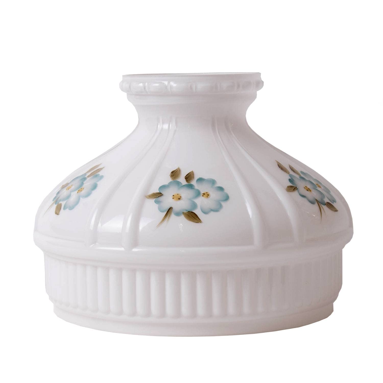 Vintage Aladdin 10-Inch Dogwood Floral Glass Lamp Shade #661 - Perfect for Table Lamps, Floor Lamps & Home Decor