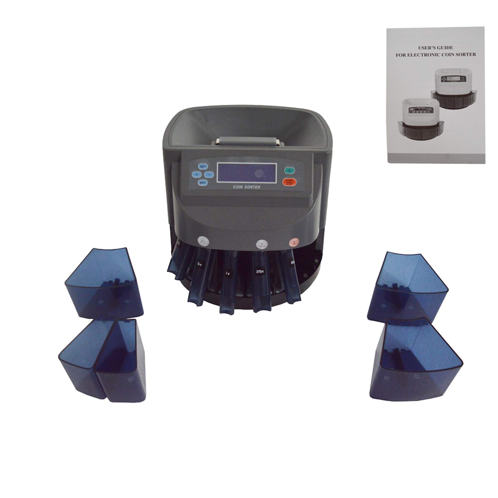 Best Coin Counter Machine for US Dollars - Accurate LCD Digital Coin Sorter & Money Counter (110V) | Perfect for Banks, Retail Stores & Cash-Intensive Businesses