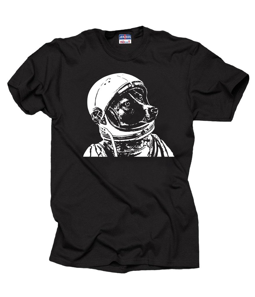 Dog Astronaut Space T-Shirt for Pet Lovers - Funny Dog in Space Graphic Tee for Casual Wear & Cosplay