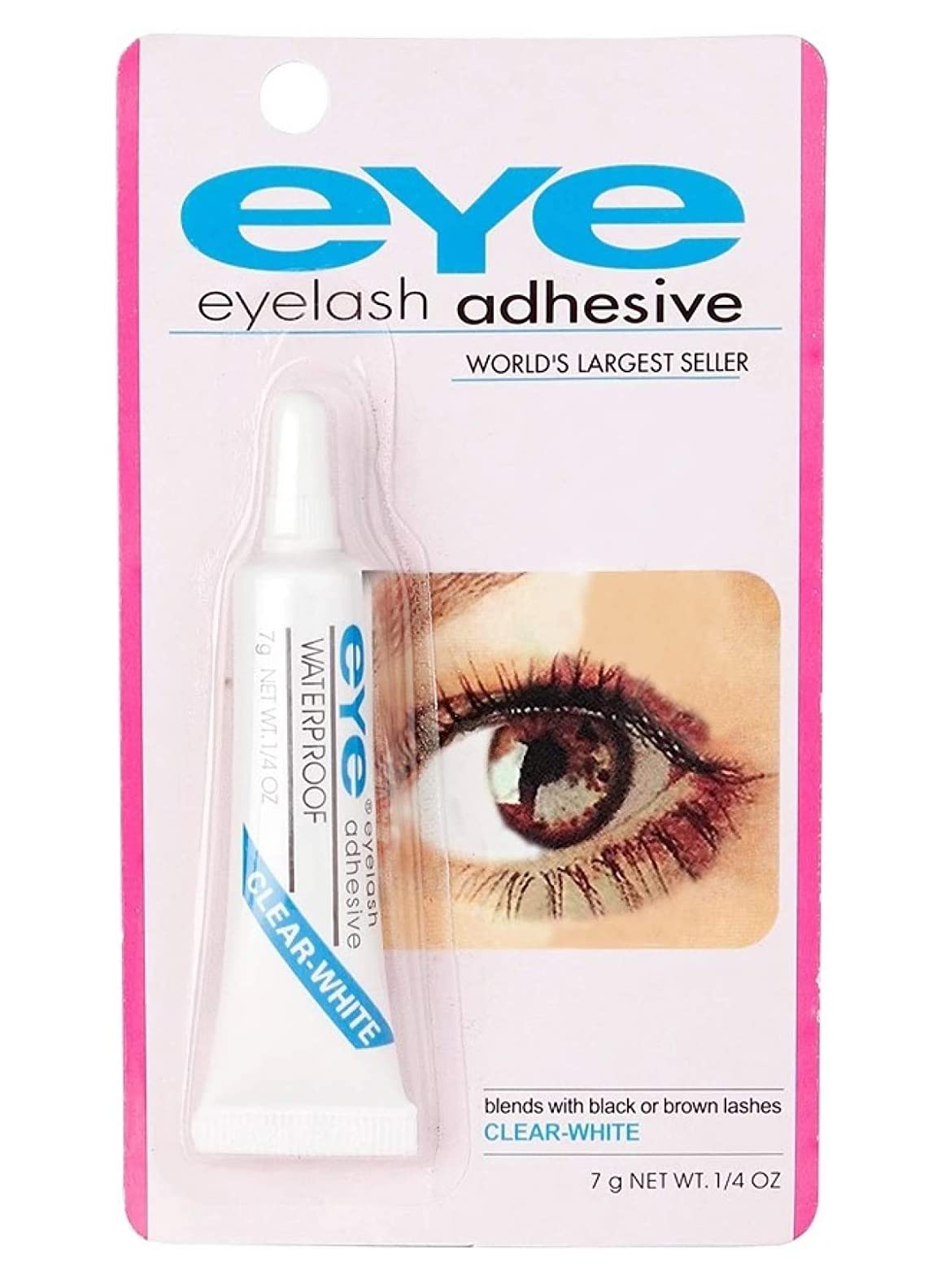 WONDER CHOICE Waterproof False Eyelash Glue - Long Lasting Makeup Adhesive for Eyelash Extensions & Strips (Perfect for Swimming, Weddings & Daily Wear)