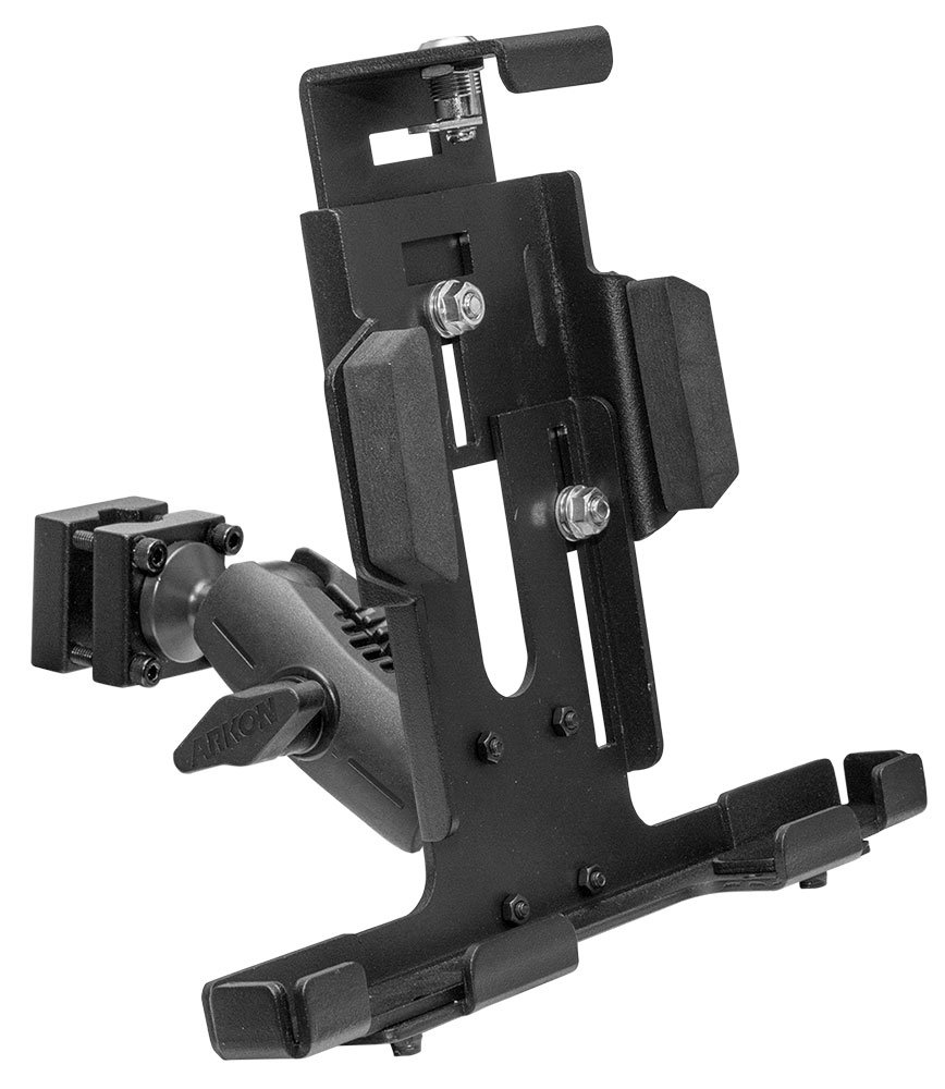 ARKON Heavy-Duty Locking Headrest Tablet Holder for iPad Air 2, iPad Pro - Secure Car Mount for Kids & Travel (Black) - Perfect for Road Trips, Backseat Entertainment & Long Commutes