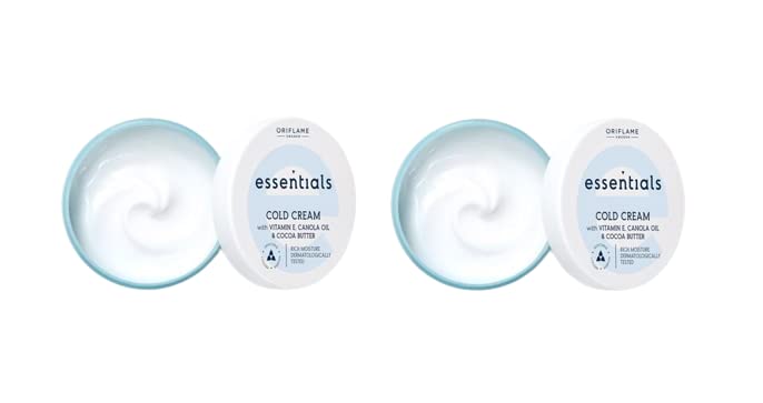 Essentials Cold Cream - 75 x 2ml - Pack of 2 - Hydrating Moisturizer for Dry Skin, Travel Size Skincare
