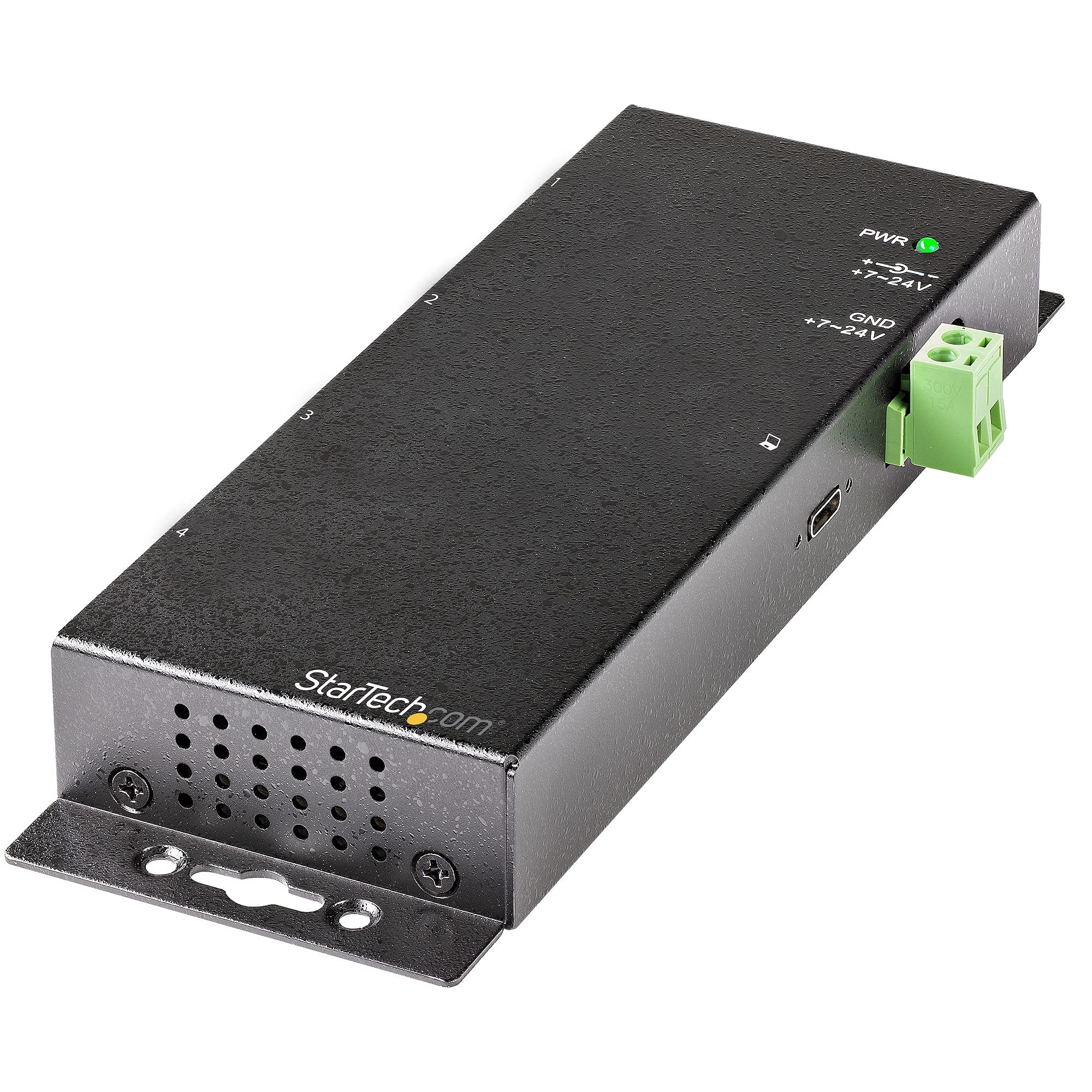 StarTech.com 4-Port USB C Hub 10Gbps - Industrial Metal USB-C Hub with 2X USB-C & 2X USB-A Ports - ESD Surge Protection - USB 3.1 Gen 2 Type-C Hub (HB31C2A2CME) - Perfect for Laptops, Desktops & Workstations
