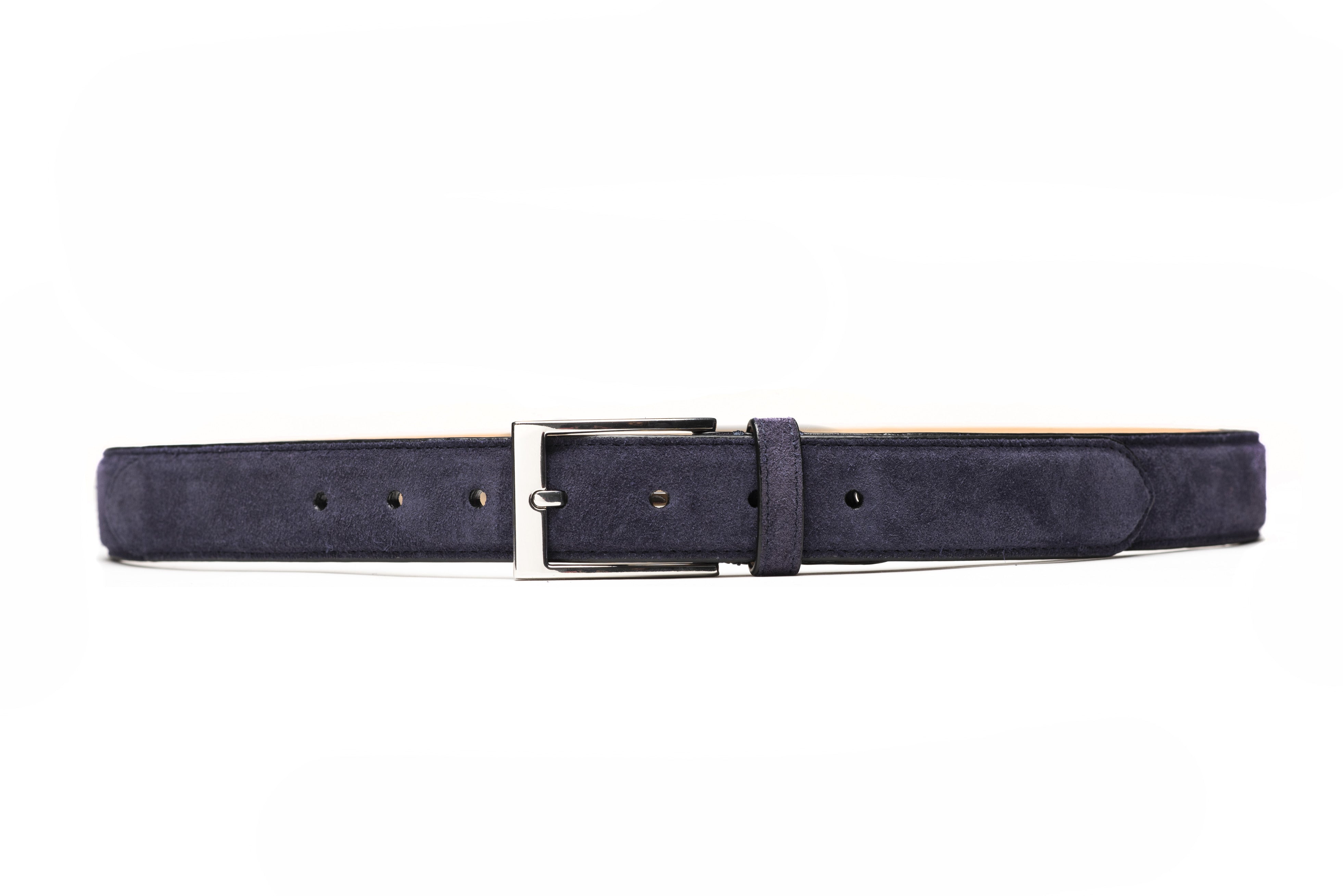 Navy Suede Flat Belt for Women - Adjustable Waist Strap for Dresses, Skirts & Pants | Fashion Accessory for Casual & Office Outfits
