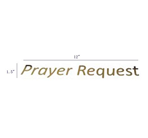 Prayer Requests Gold Sticker for Donation Box - Perfect for Charity & Fundraising