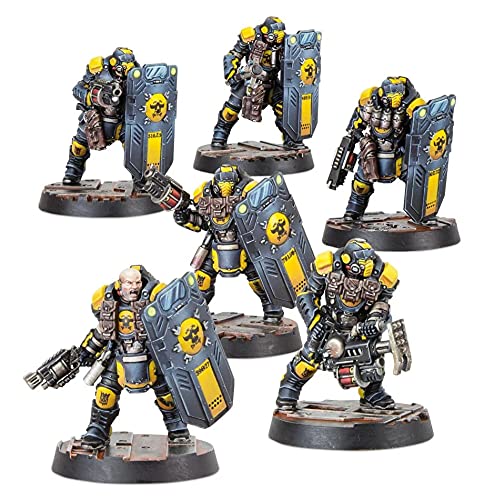 Games Workshop Necromunda: Palanite Subjugator Patrol Miniature Set - Tabletop Wargaming Collection for Sci-Fi Battles and Strategy Games