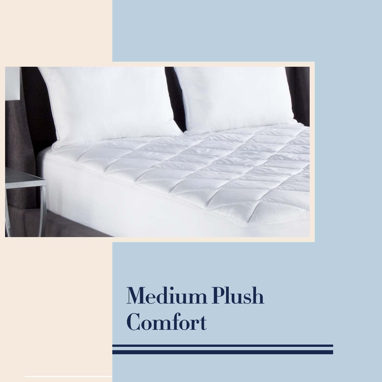 Premium Downlite Stearns & Foster 400 Thread Count King Size Cotton Sateen Mattress Pad - Cooling & Breathable Bed Topper for Luxury Comfort - Perfect for Master Bedrooms, Guest Rooms & Hotels