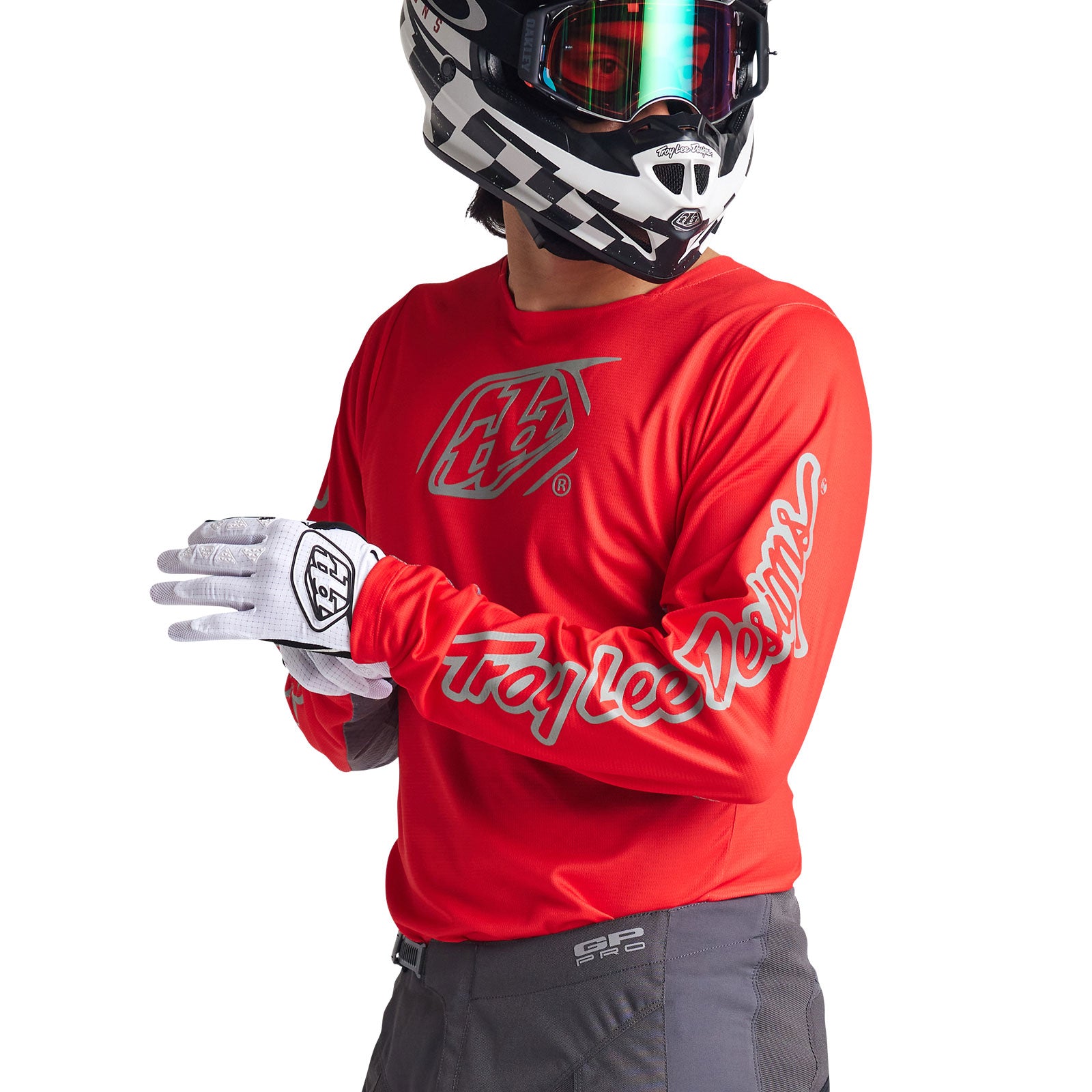 GP Pro Jersey Icon Red & Gray - Premium Performance Sports Jersey for Men & Women - Perfect for Football, Basketball, and Outdoor Activities