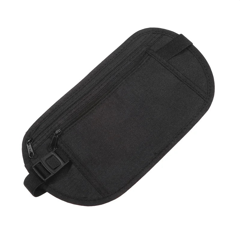 Sport Running Waist Bag - Invisible Travel Waist Pack with Hidden Security Wallet for Passport & Money - Perfect for Jogging, Hiking & Air Travel