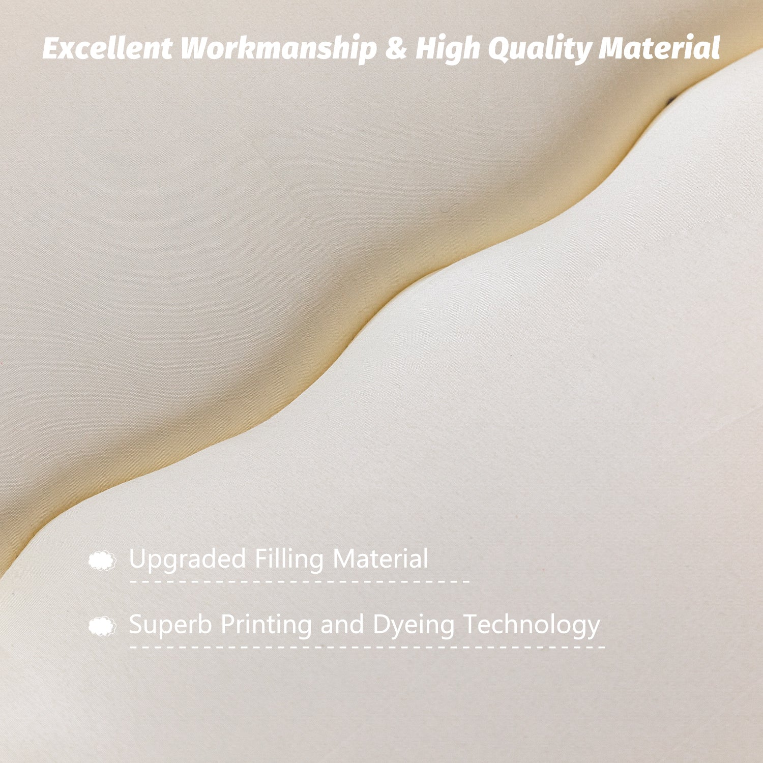 MAXYOYO Comfortable Futon Mattress for Living Room - Off White | Perfect for Guest Beds, Daytime Lounging & Small Spaces