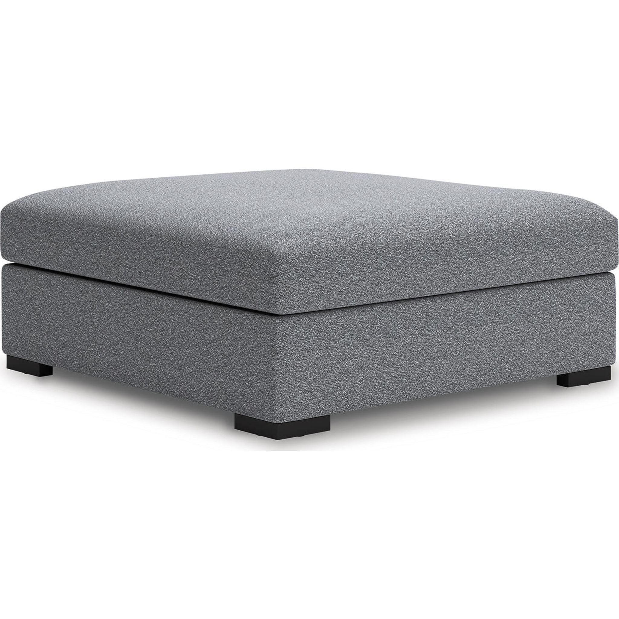 Bealton Oversized Accent Ottoman with Storage - Soft Salt and Pepper Fabric - Perfect for Living Room, Bedroom or Home Office - Extra Seating & Stylish Decor